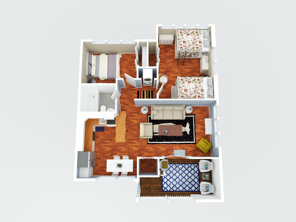 3D Floor Plan Model Dewey Beach Delaware. Real Estate